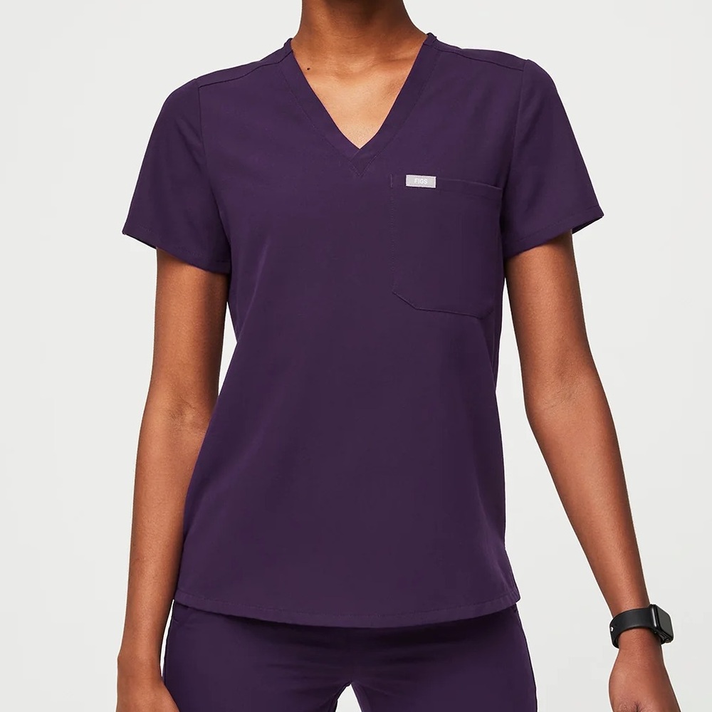 Purple Women’s Fig Scrub Top